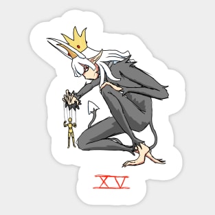 Devil Tarot XV Sticker